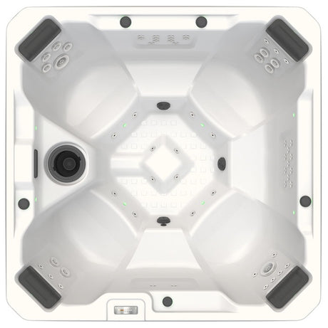 This is a picture of the hot tub from above so you can see all the seats and jets.