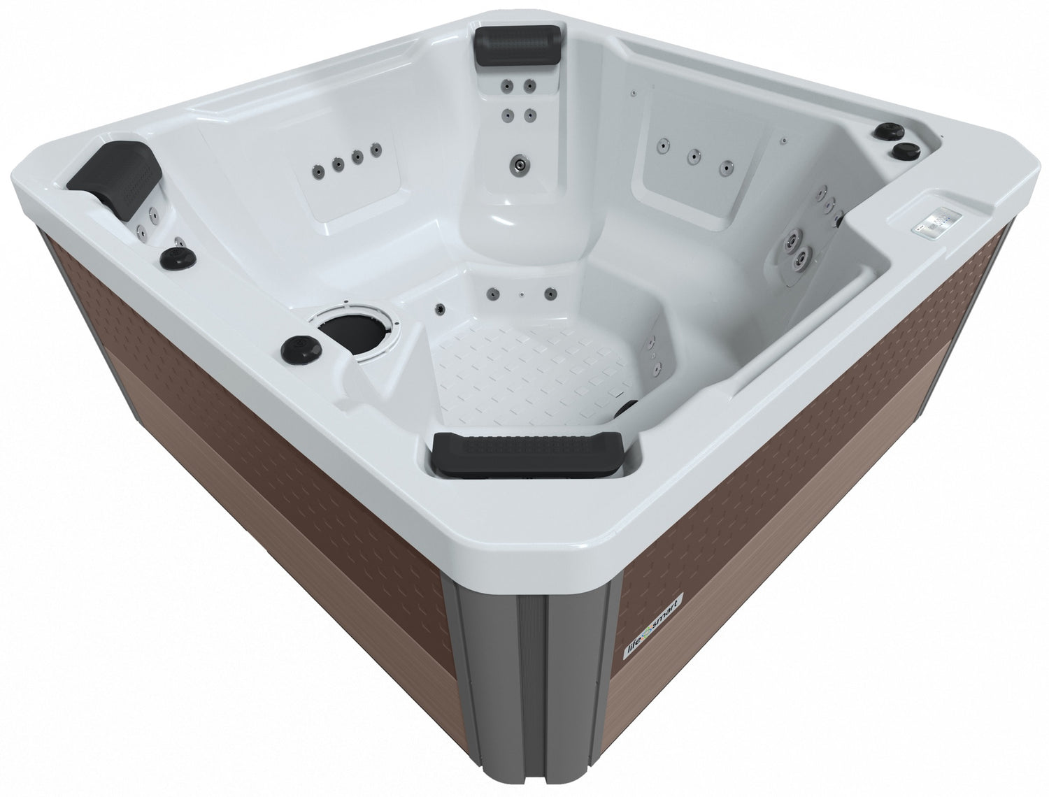 This is a picture of the hot tub from above so you can see the jets.