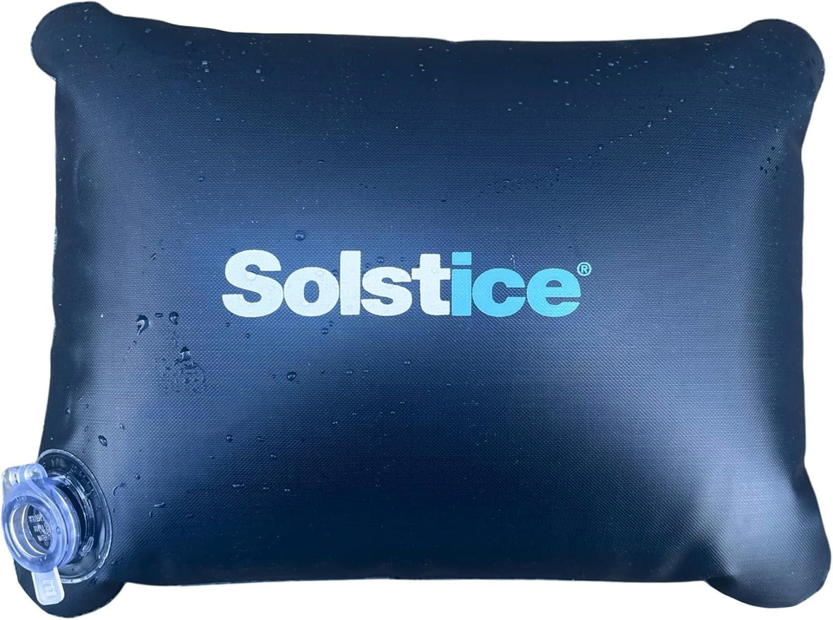 This image shows one of the ice bags full of water/ice.