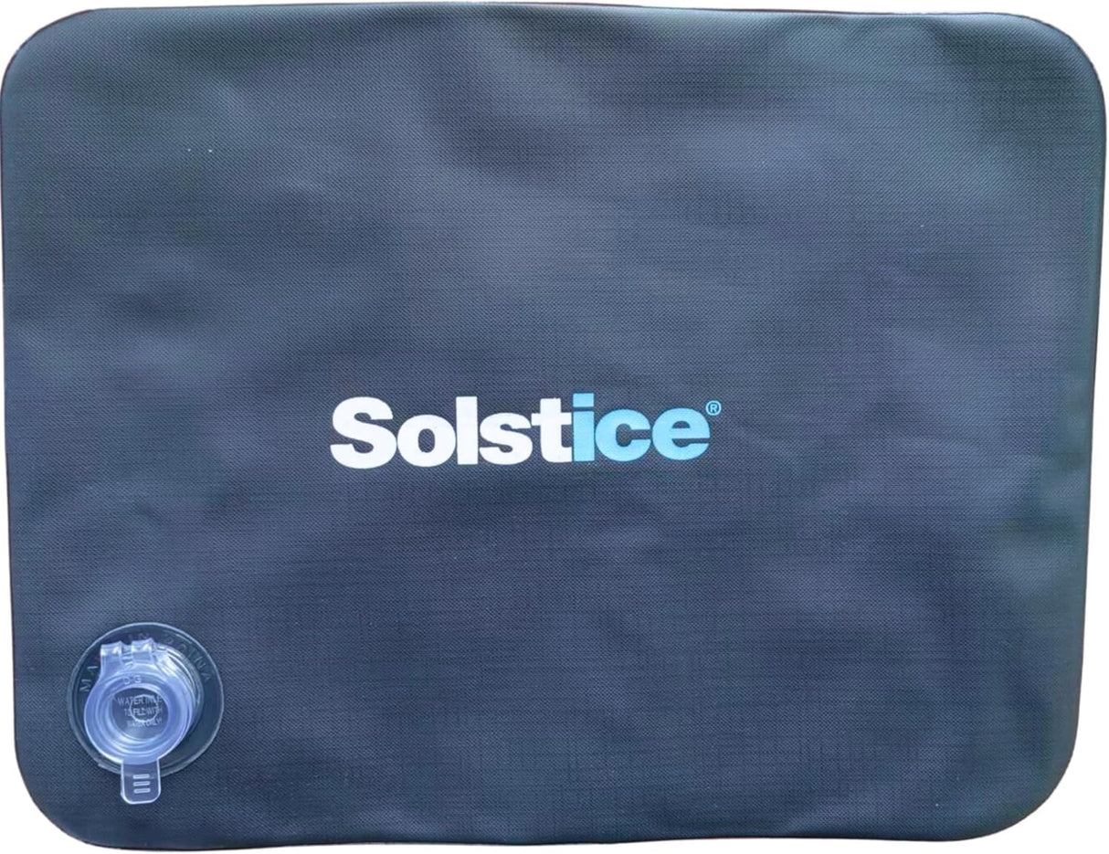This image shows one of the ice packs in its deflated form.