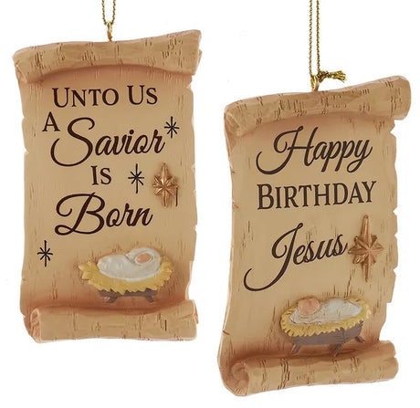 This image shows the two different ornament options available.