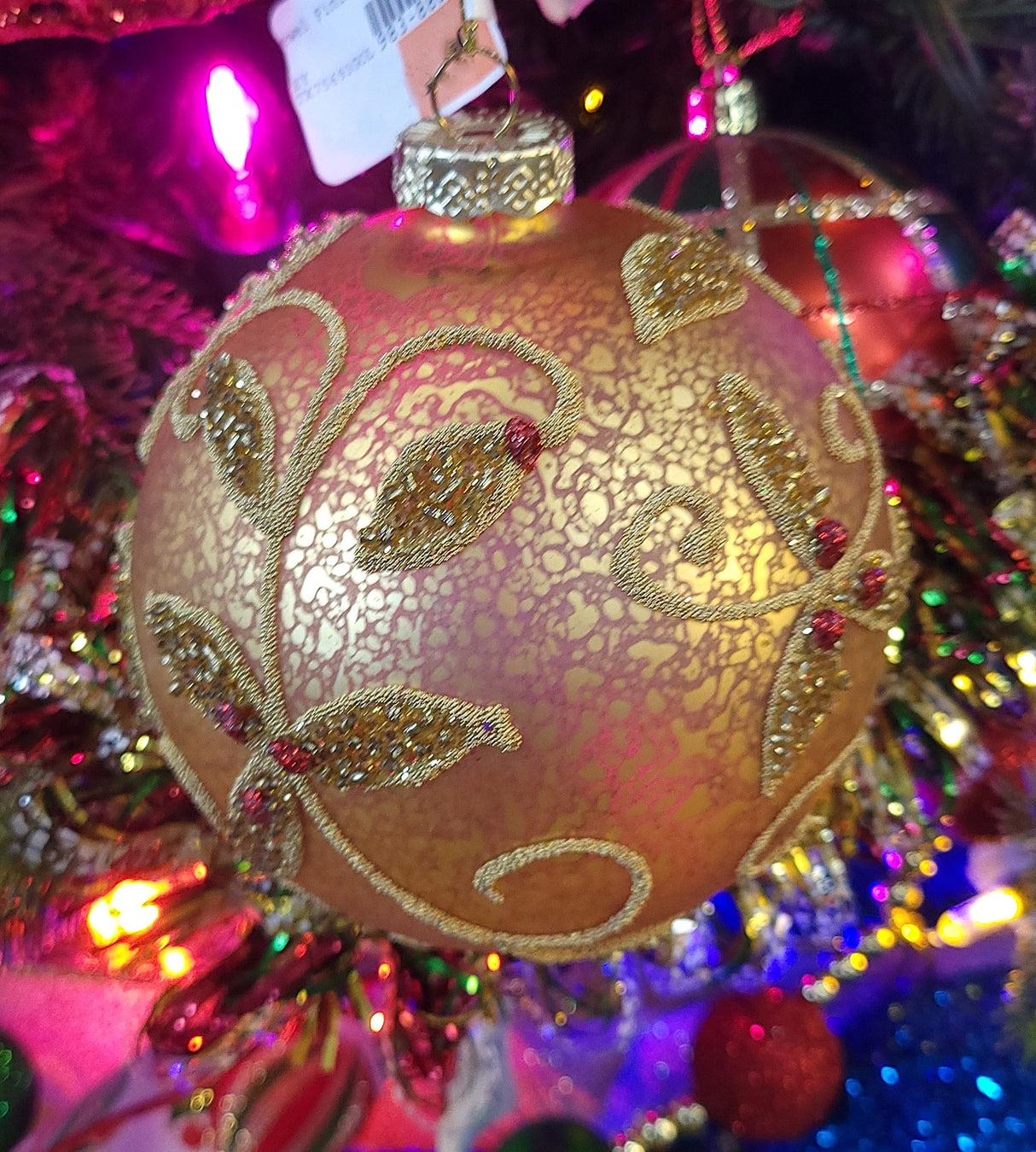 Glass Mercury Jewel Ornament