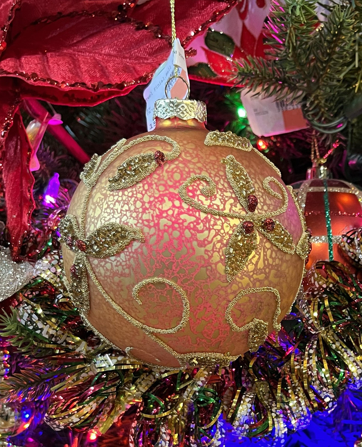 Glass Mercury Jewel Ornament