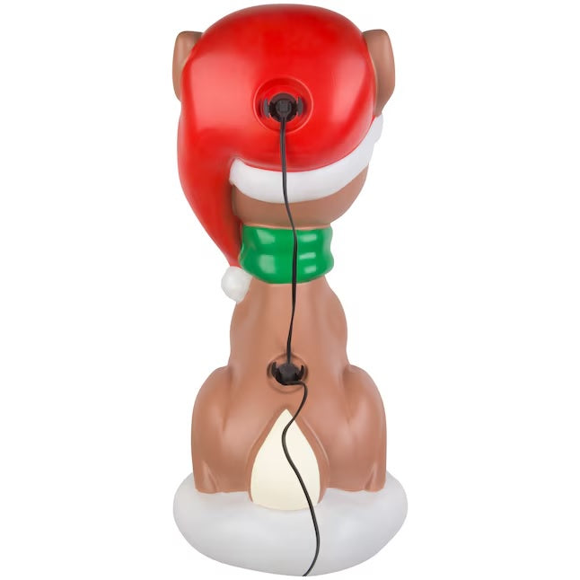 This image shows what this Rudolph blow mold looks like from the back.