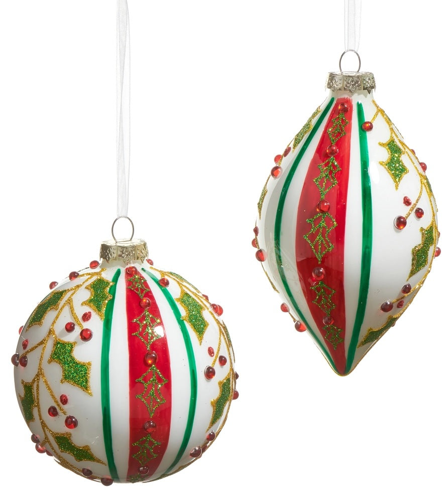 This image shows the two different options available for this ornament.