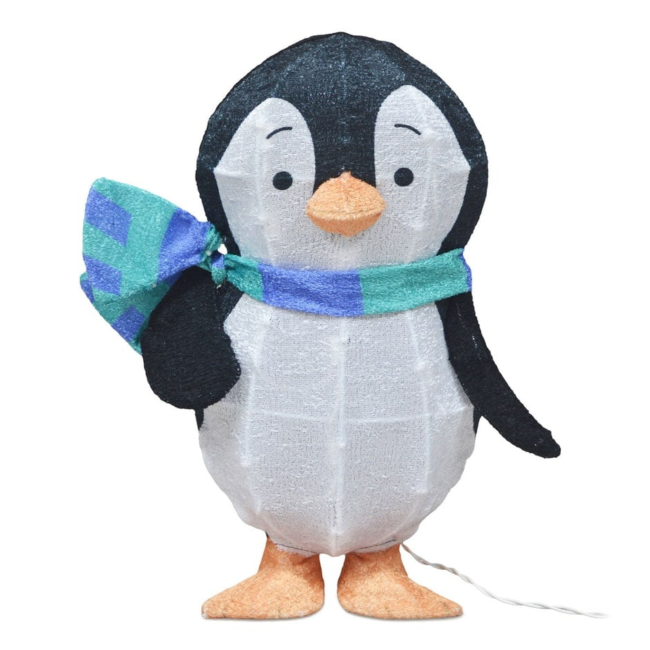 This image shows Wade the penguin on a white background with the lights inside turned off.
