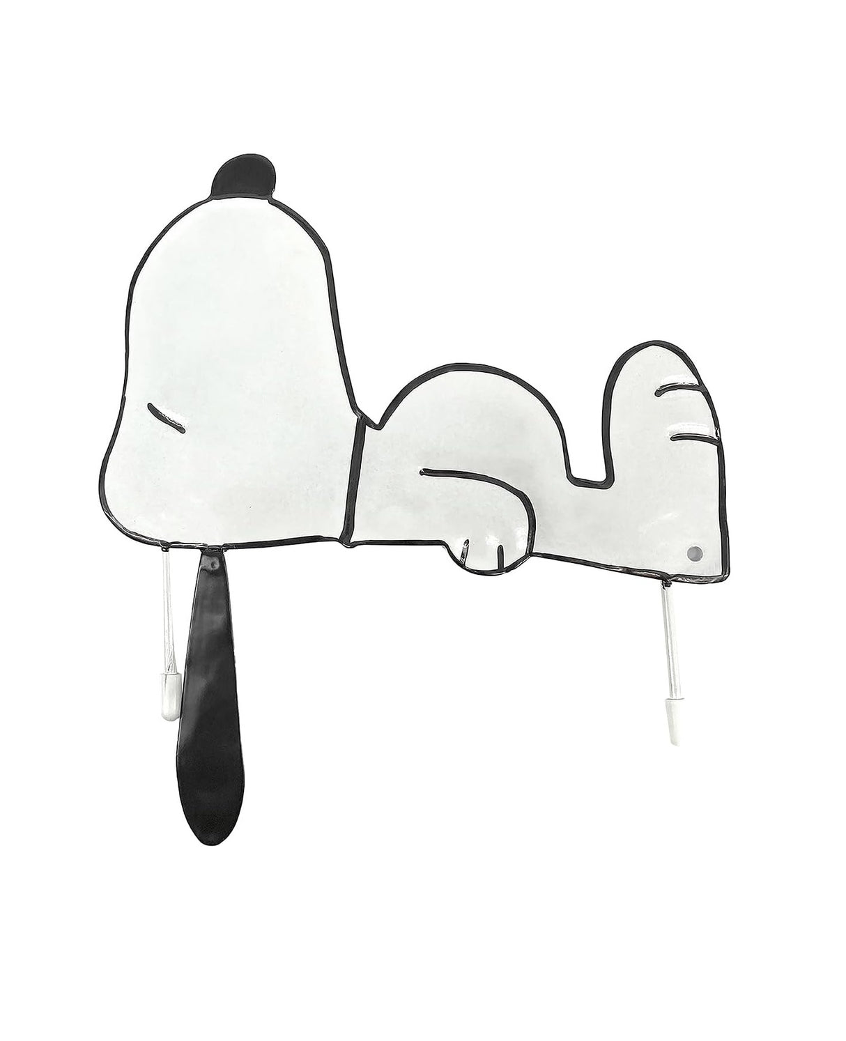 This is a close up view of the pumpkin press-in decoration that looks like Snoopy laying down.