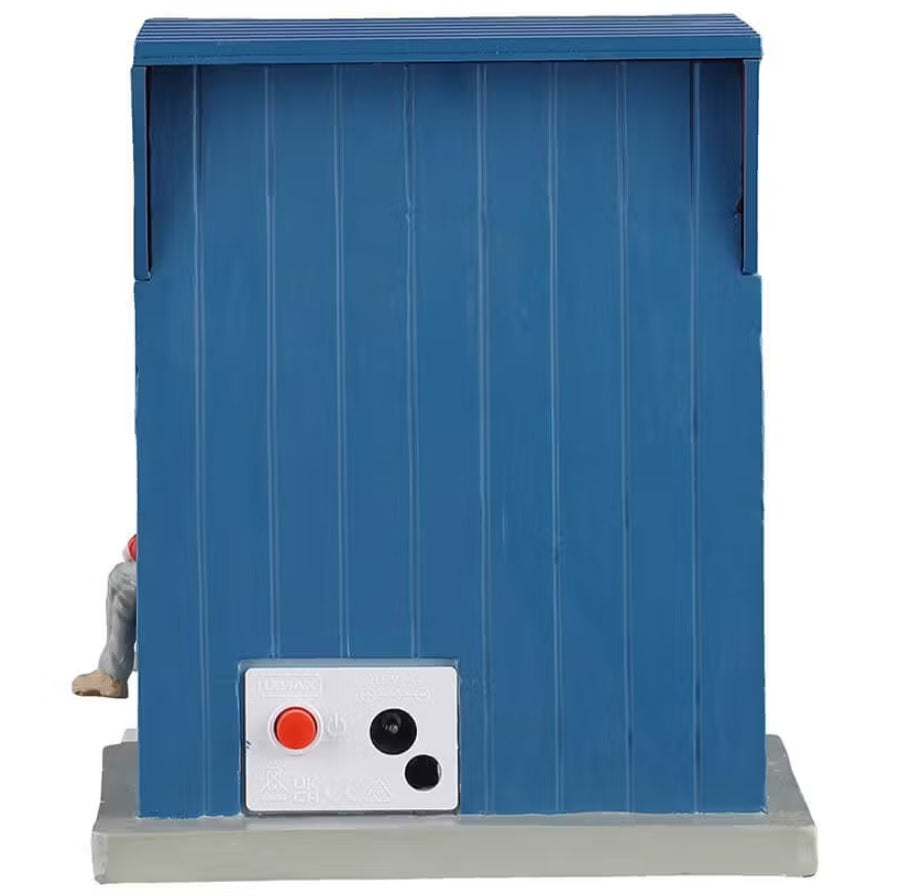 This is the back of the booth table accent. You can see the On/Off switch.