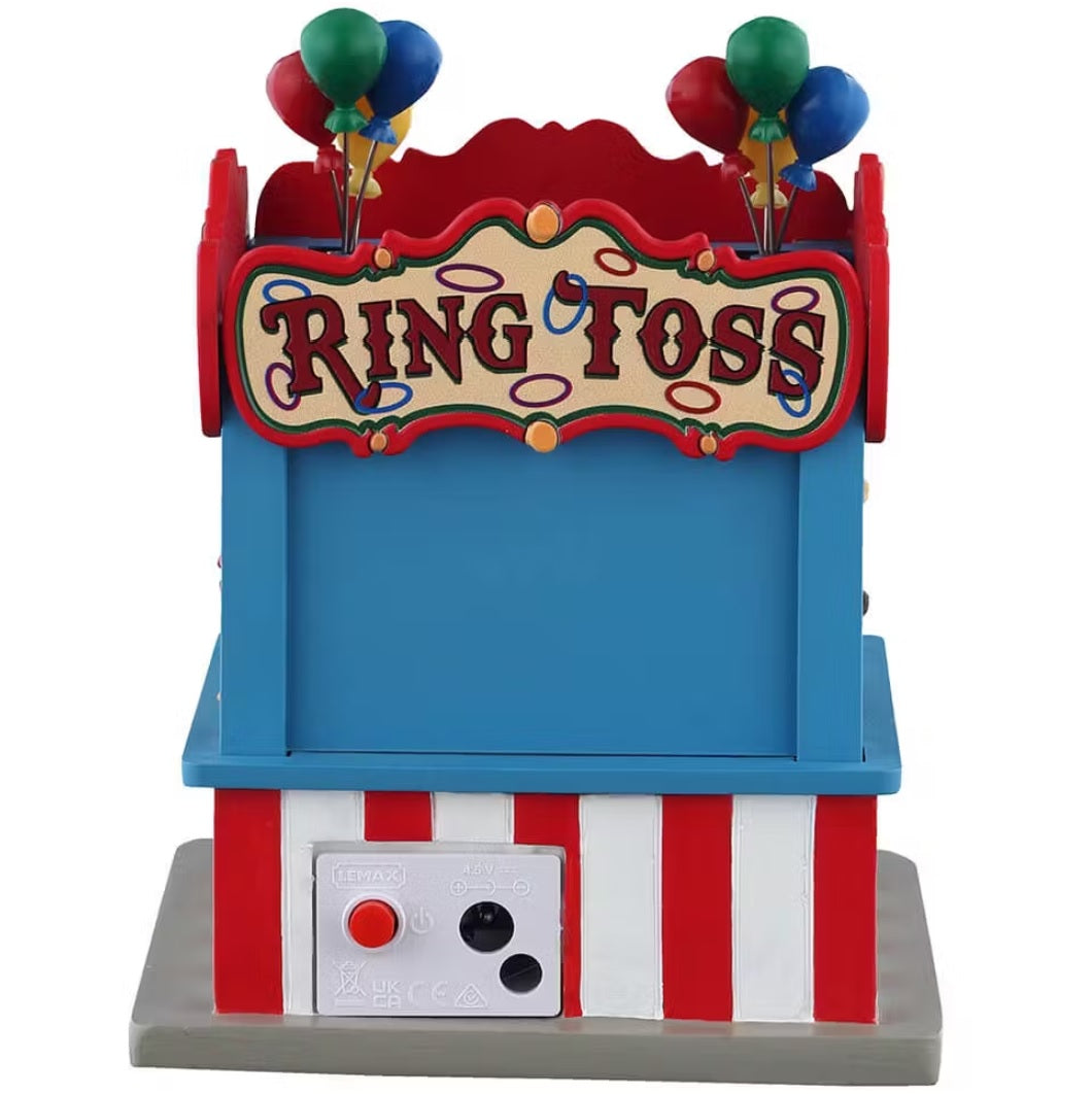 This is the back of the Ring Toss booth. You can see the On/Off switch.