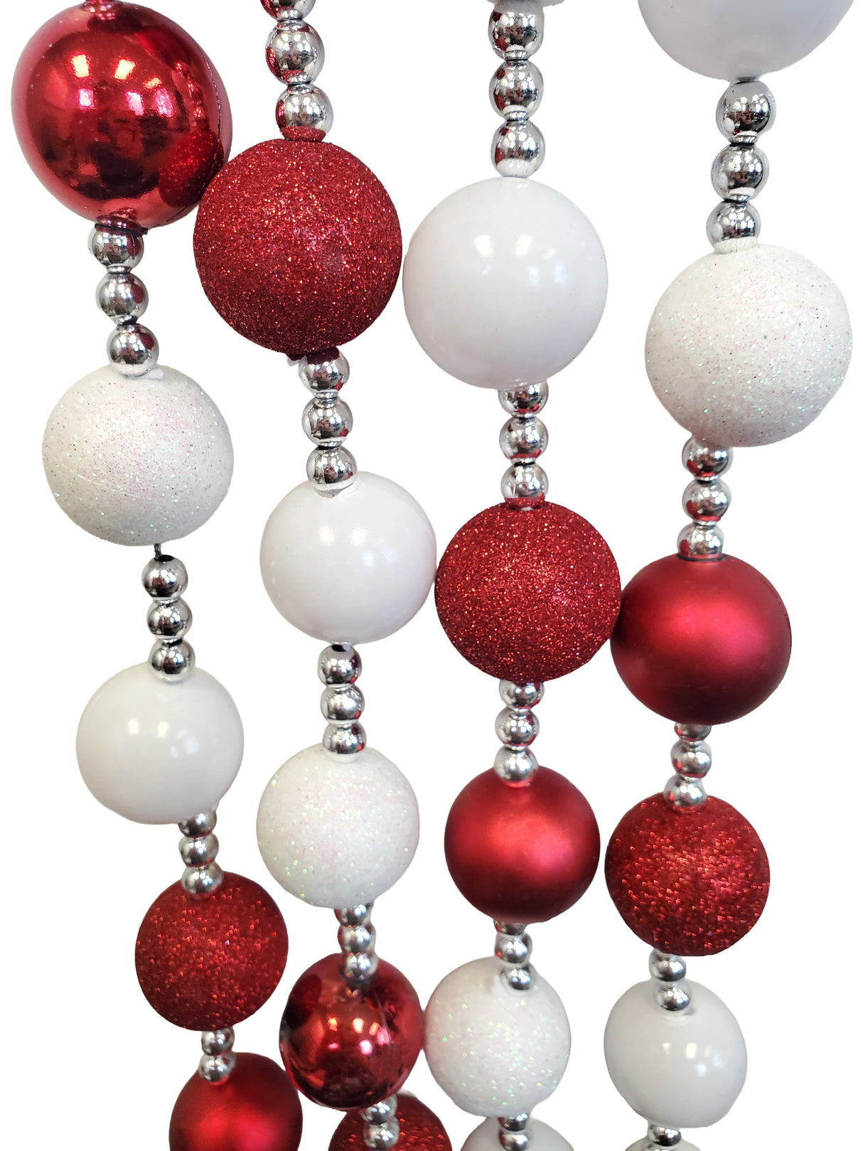 This is an up close view of the beads to show off the different finishes.