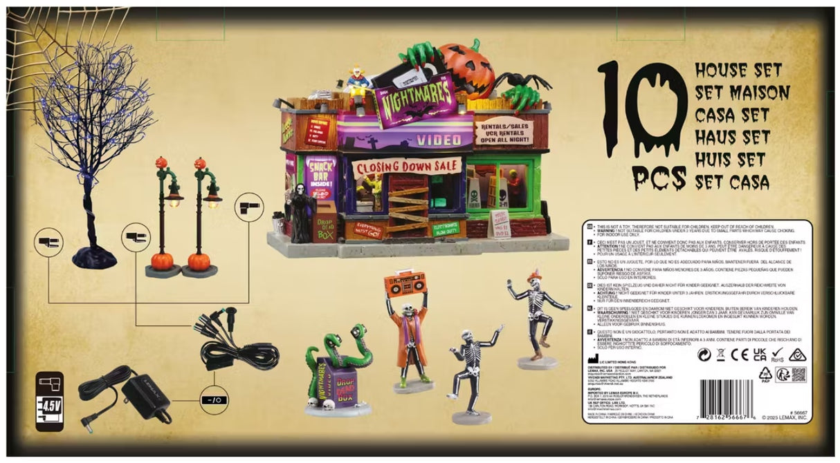 This is the back of the House Set packaging showing off each individual item.