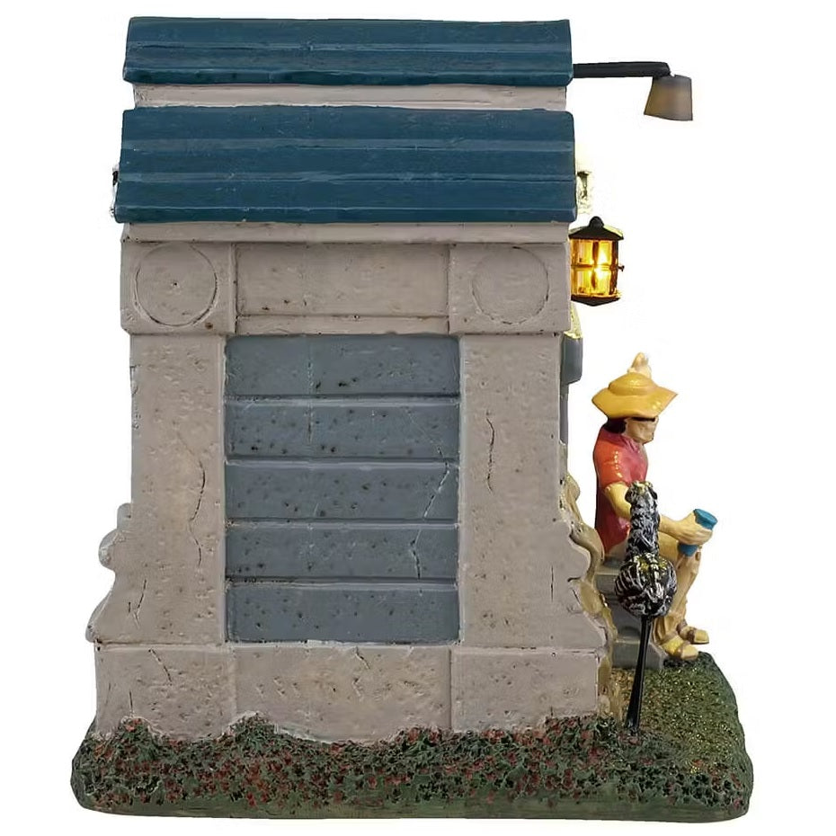 This is a different angle of this Lemax piece. It shows the other side of the mausoleum.