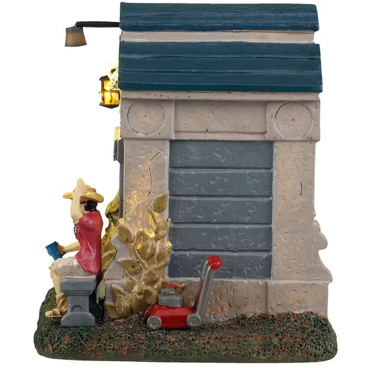 This is a different angle of this Lemax piece. It shows the side of the mausoleum.