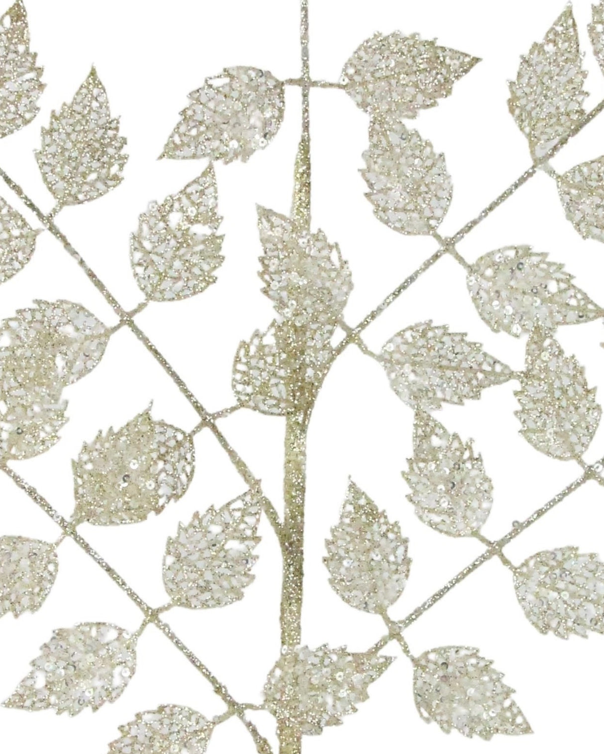 This is an up close view of the light gold leaves and stem.