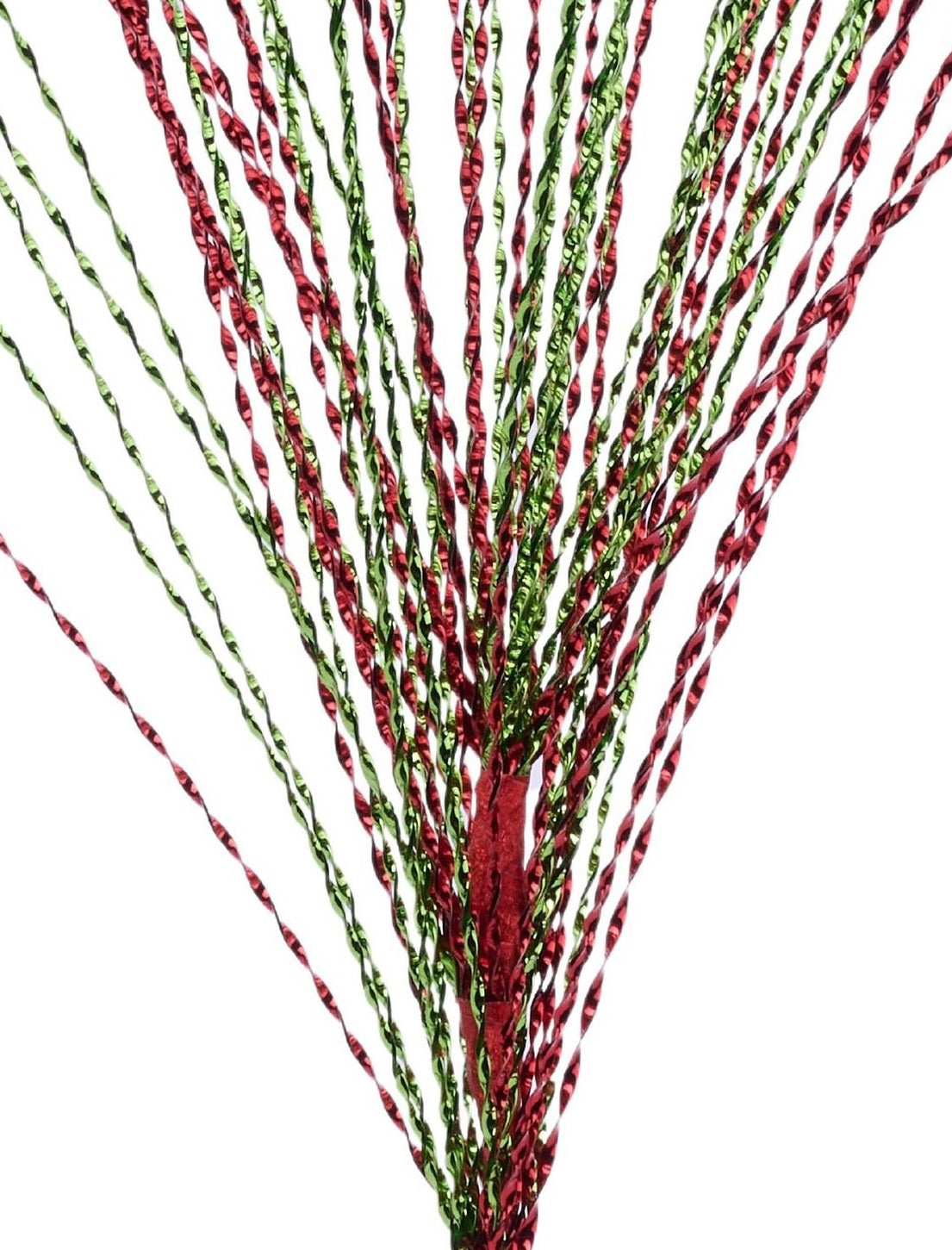 This is an up close view of the twisted foil branches.