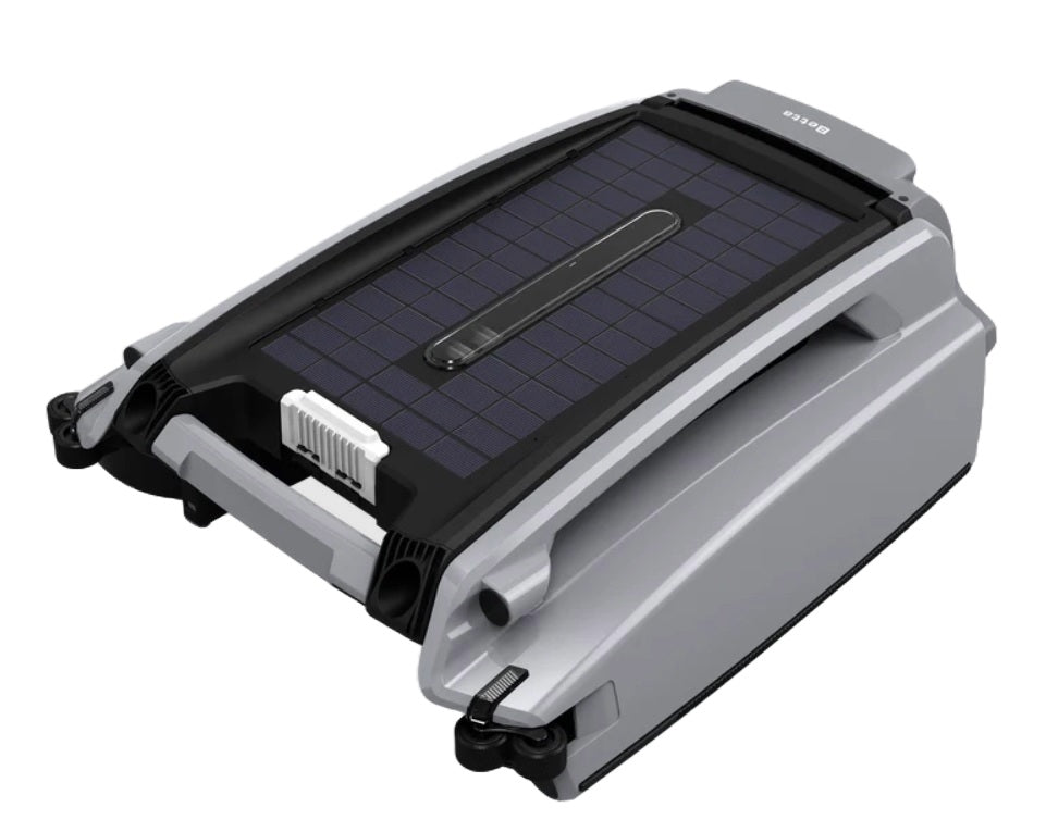 This image shows the pool cleaner up on close on a white background.