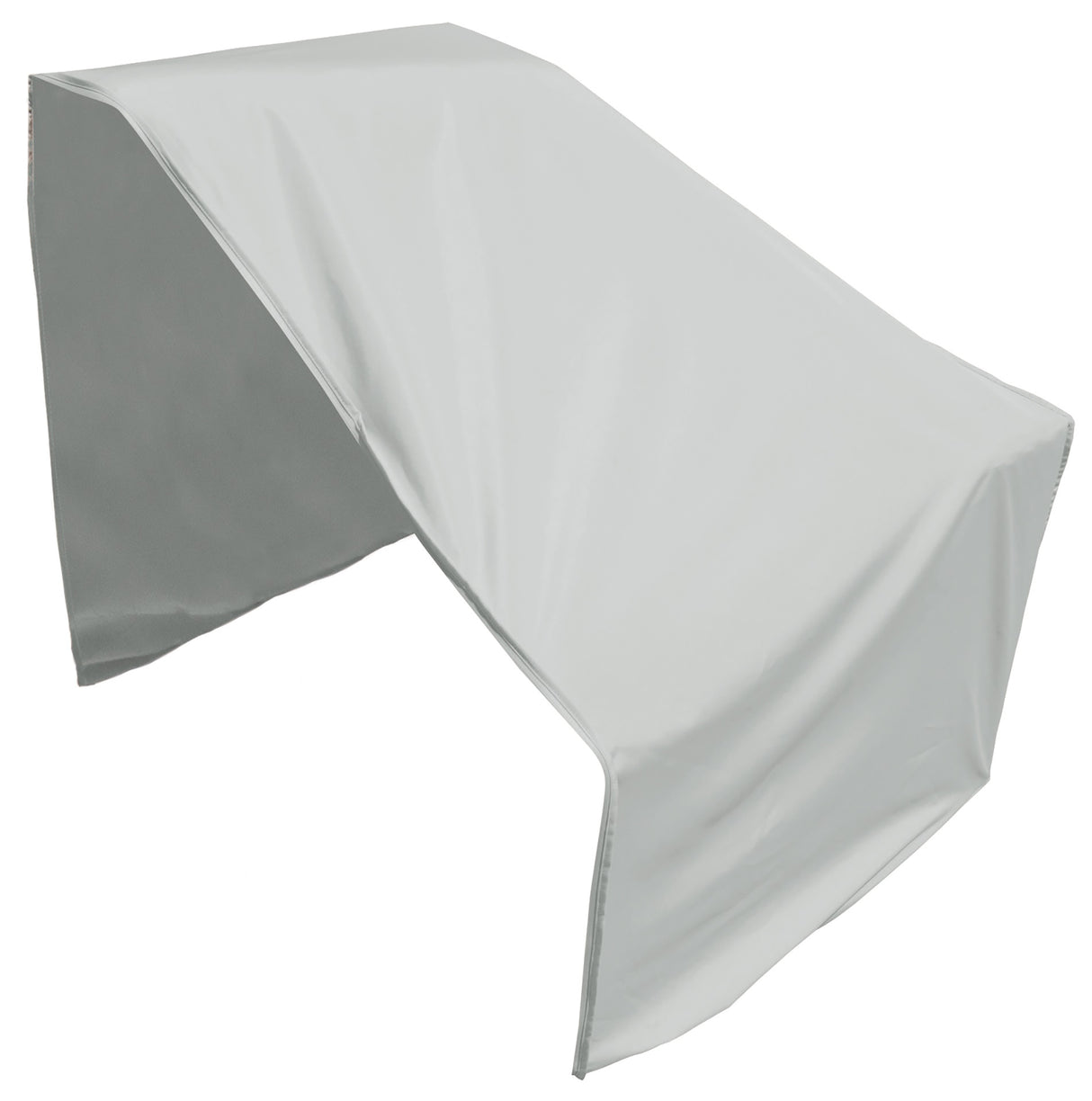Protective outdoor furniture cover. The color is light gray. It fits a right facing Left End Sectional.