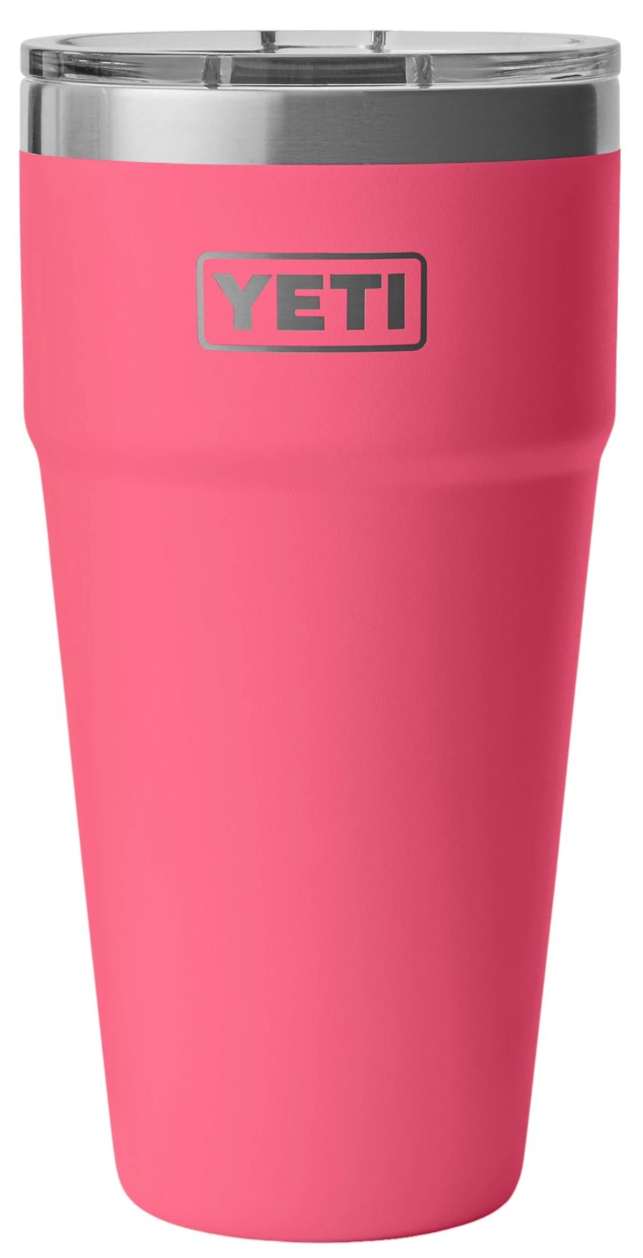 Tropical Pink colored Yeti Rambler cup.