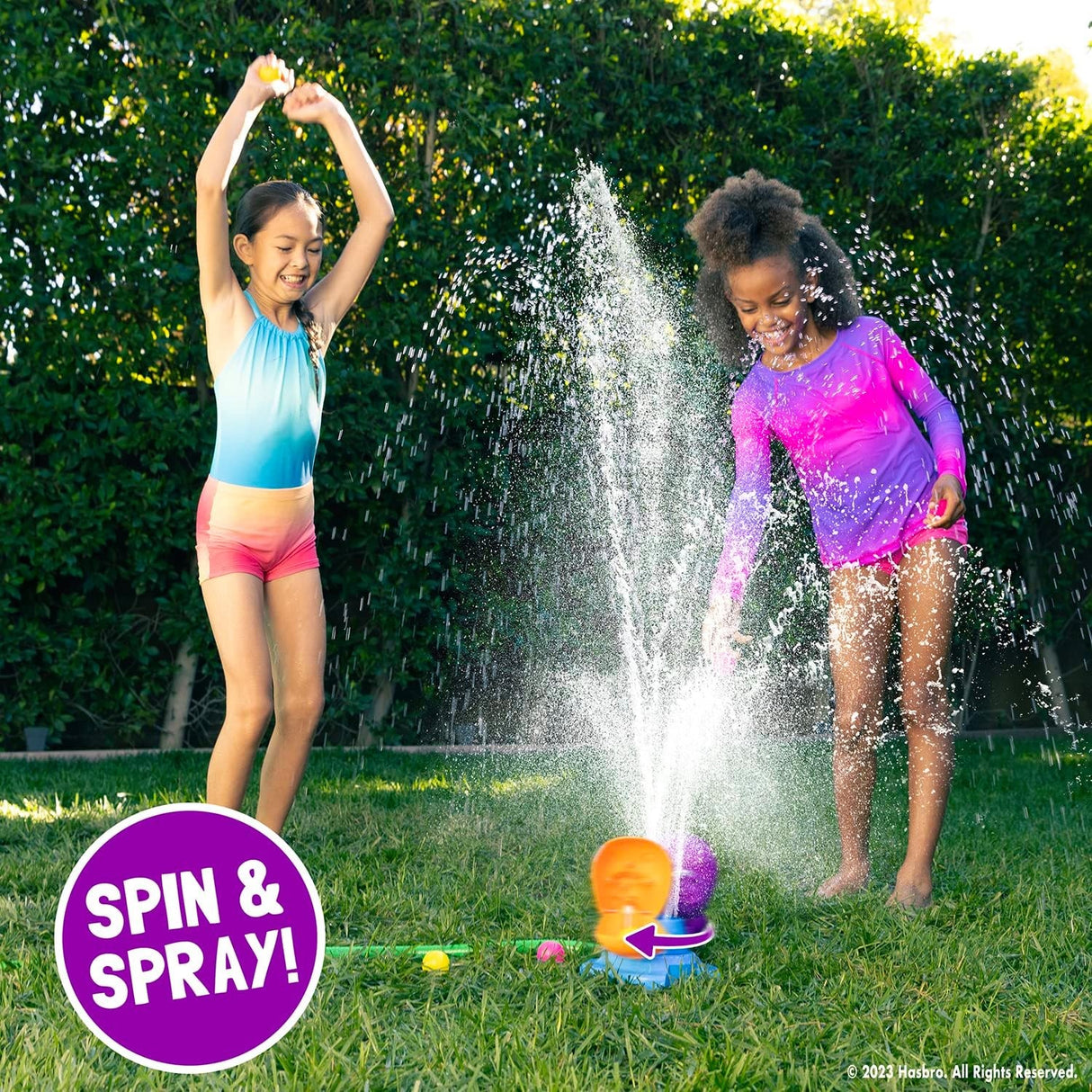 A game where the closer you get to your hippo, the more you’ll be sprayed but the easier it is to land the snacks in your hippo’s mouth.