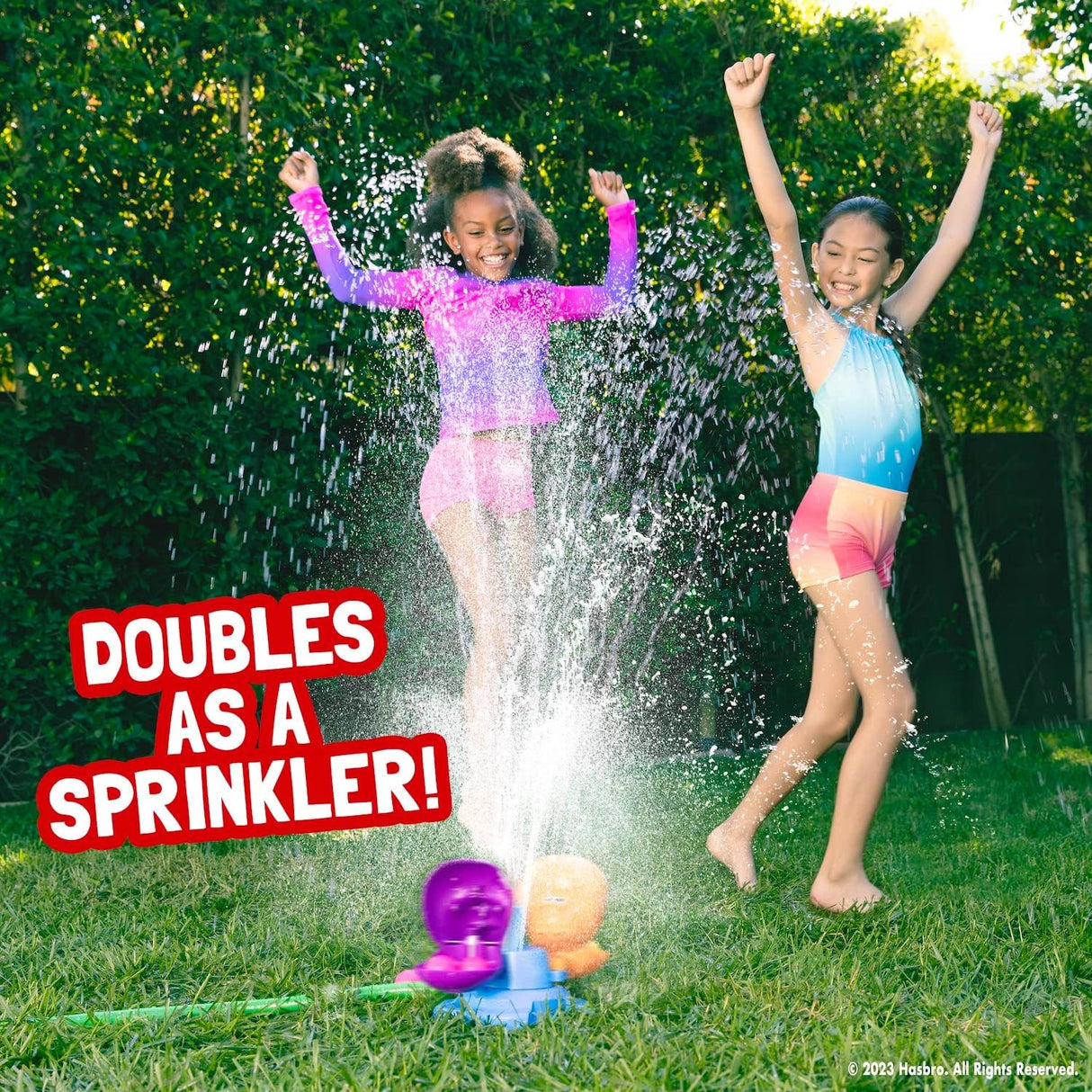 A game where the closer you get to your hippo, the more you’ll be sprayed but the easier it is to land the snacks in your hippo’s mouth.