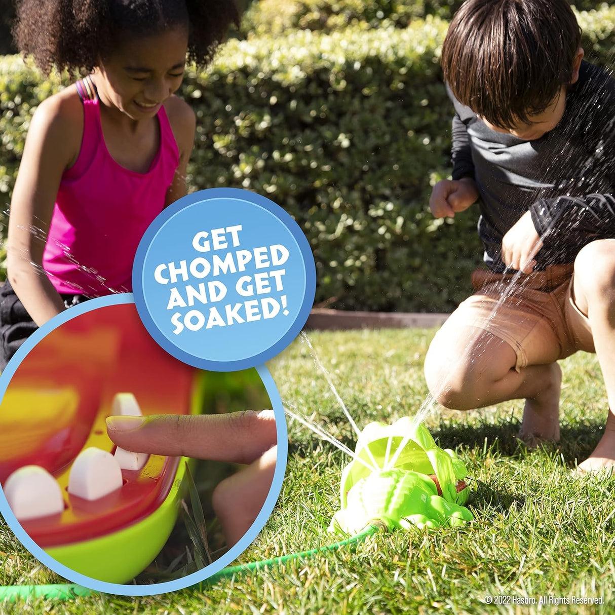 A game where you choose a tooth and press down with your finger. But if the crocodile snaps down, you get chomped AND soaked!