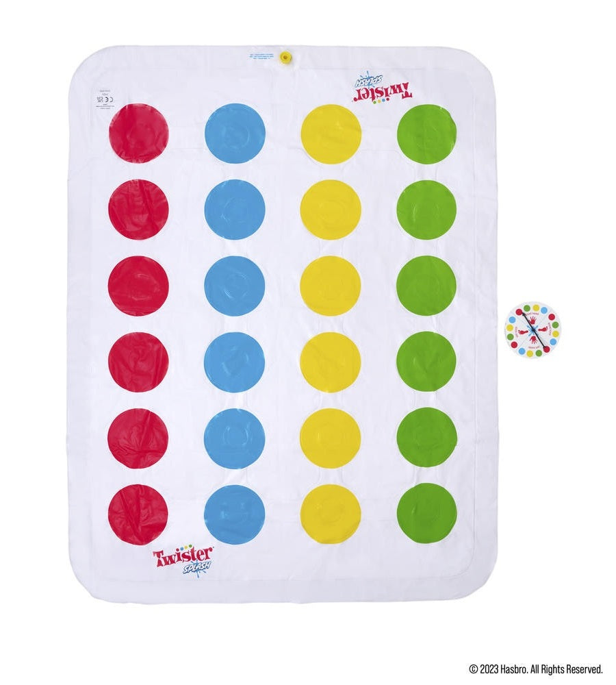 Just like the game of Twister only this one sprays you with water.