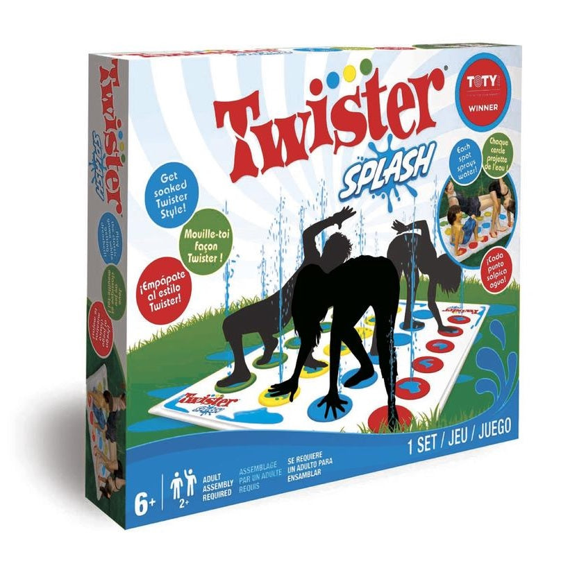 Just like the game of Twister only this one sprays you with water.