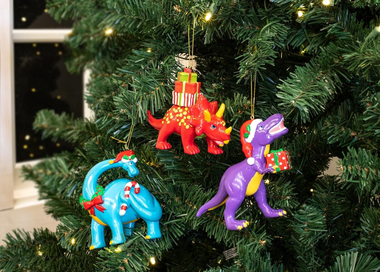 4.5" Christmas Dinosaur Ornament