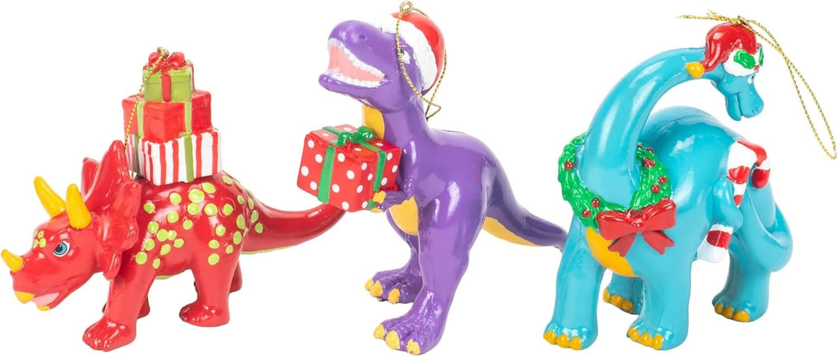 4.5" Christmas Dinosaur Ornament