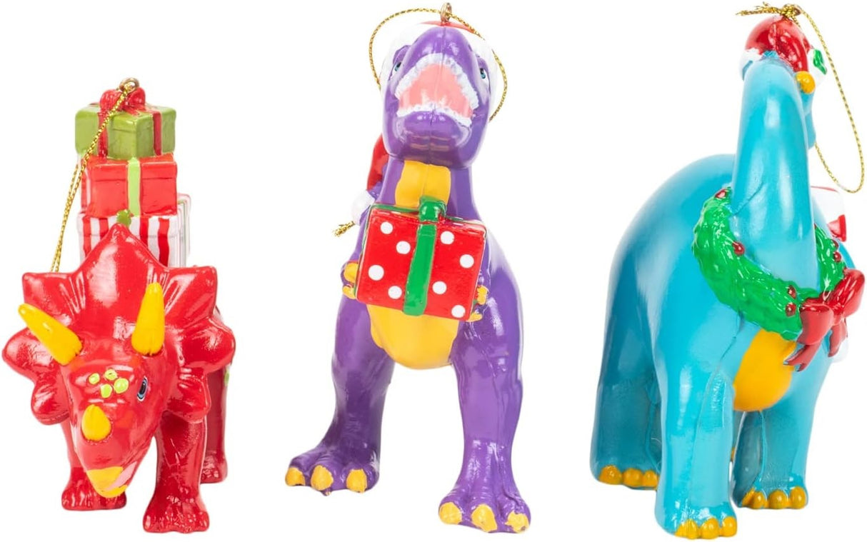 4.5" Christmas Dinosaur Ornament