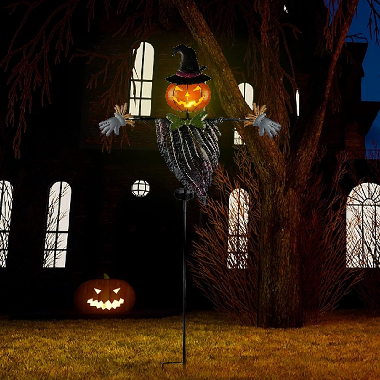 Solar LED Halloween Metal Stake Yard Decoration