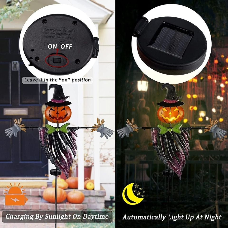 Solar LED Halloween Metal Stake Yard Decoration