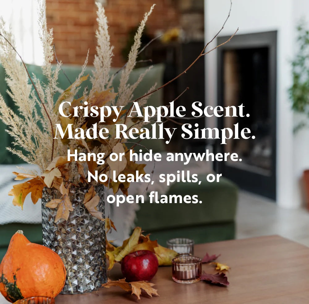 Fragrance-Infused Paper Sticks. Set of 6 scented ornaments that smell like Autumn and Apples.