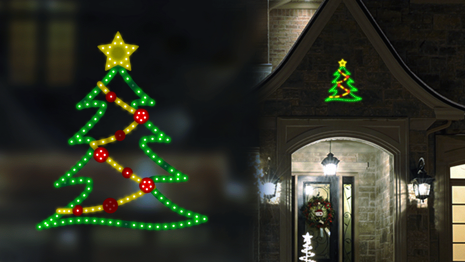 Hi-Vibrant LED Tree Christmas Decoration