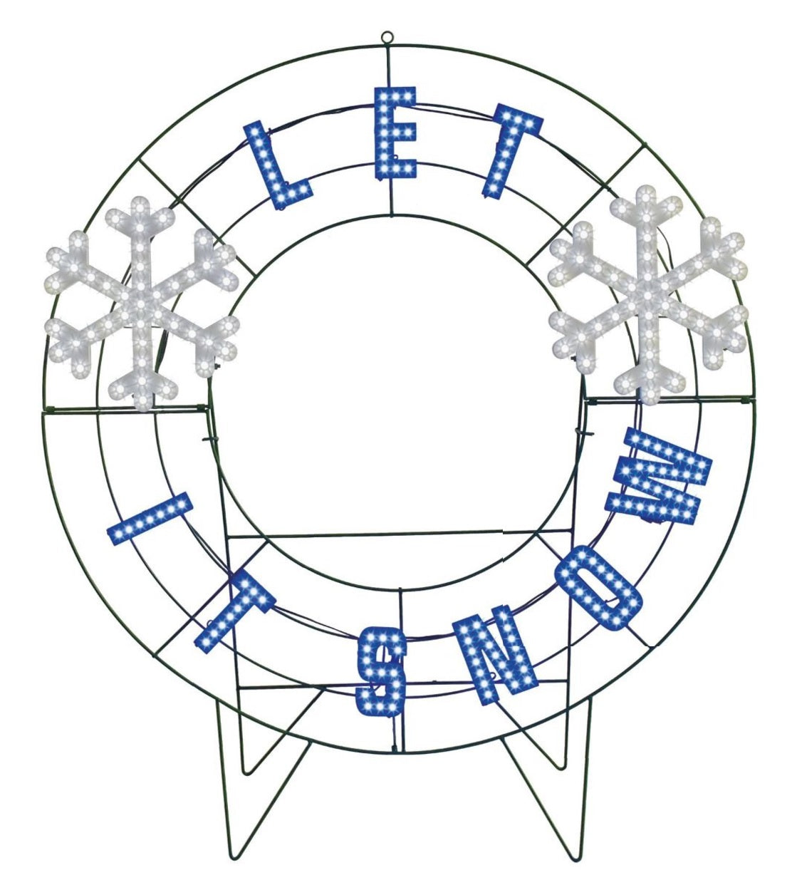 40" Let It Snow LED Yard Wreath