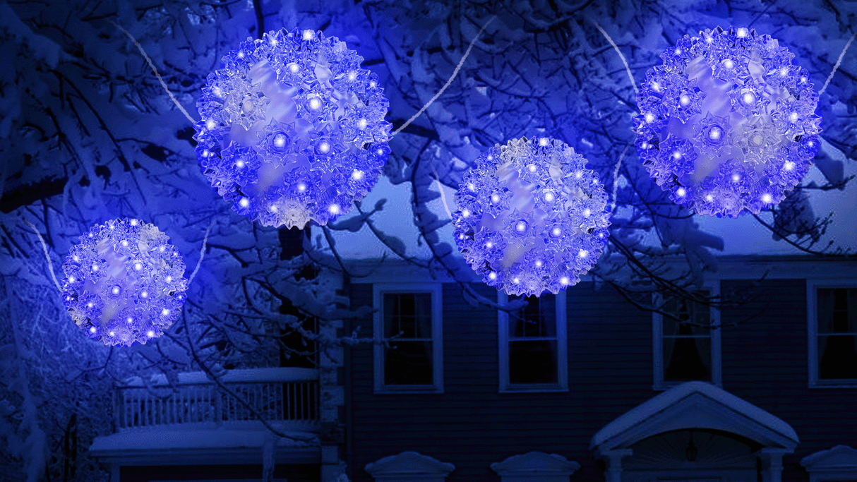 5.5" Crystal Twinkling LED Sphere Decoration