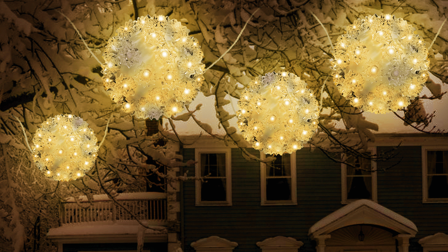 5.5" Crystal Twinkling LED Sphere Decoration