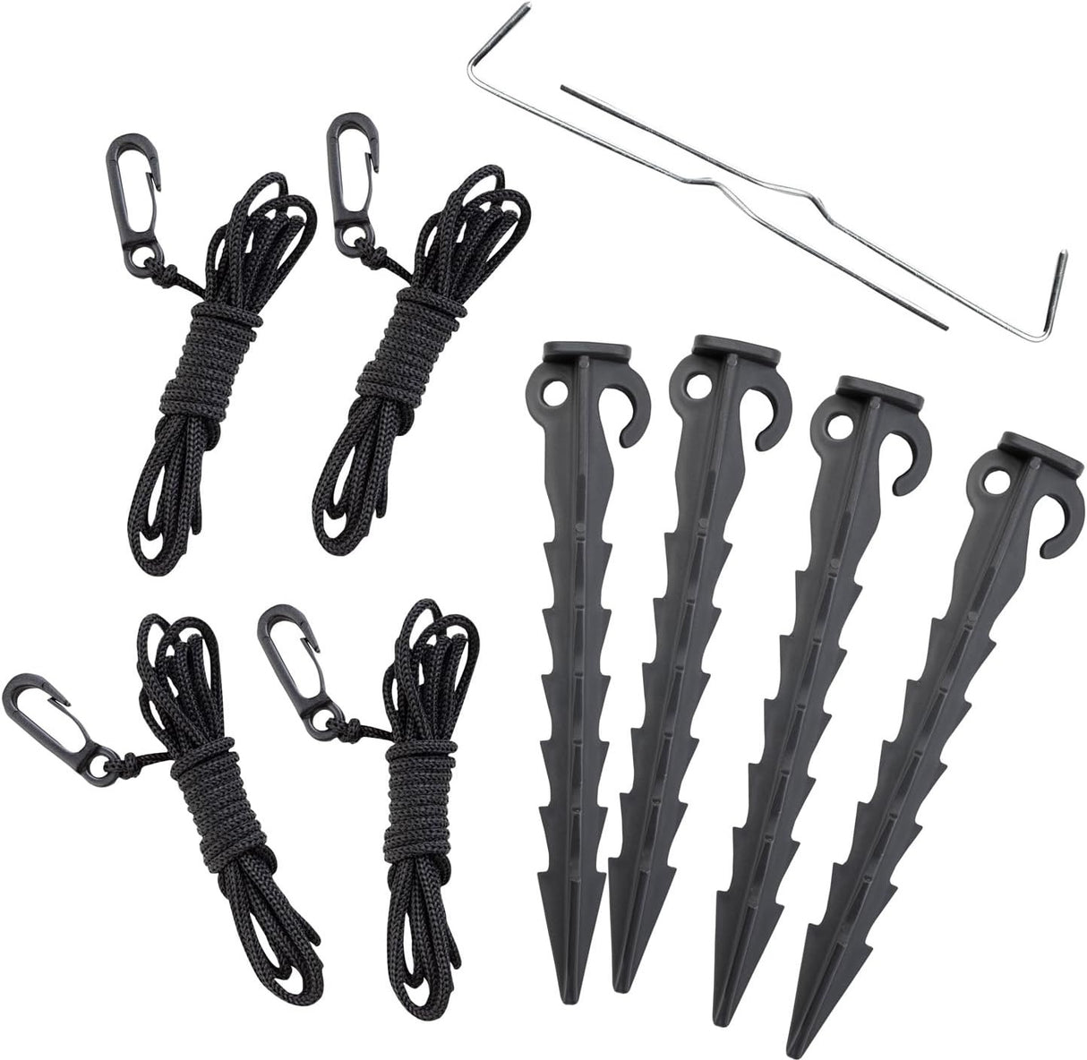 Stakes and tethers for an inflatable.