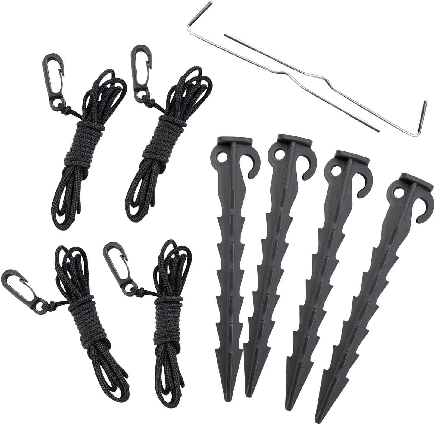 Stakes and tethers for an inflatable.