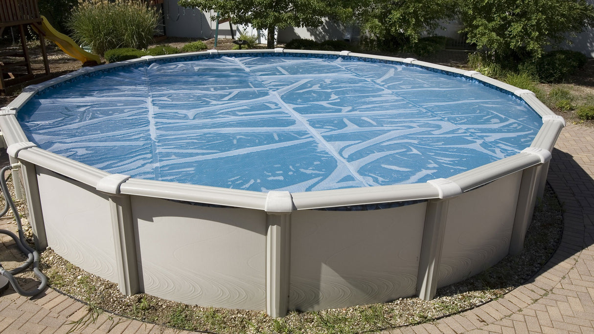 Clear Round 12 mil Commercial Grade Above Ground Pool Solar Cover