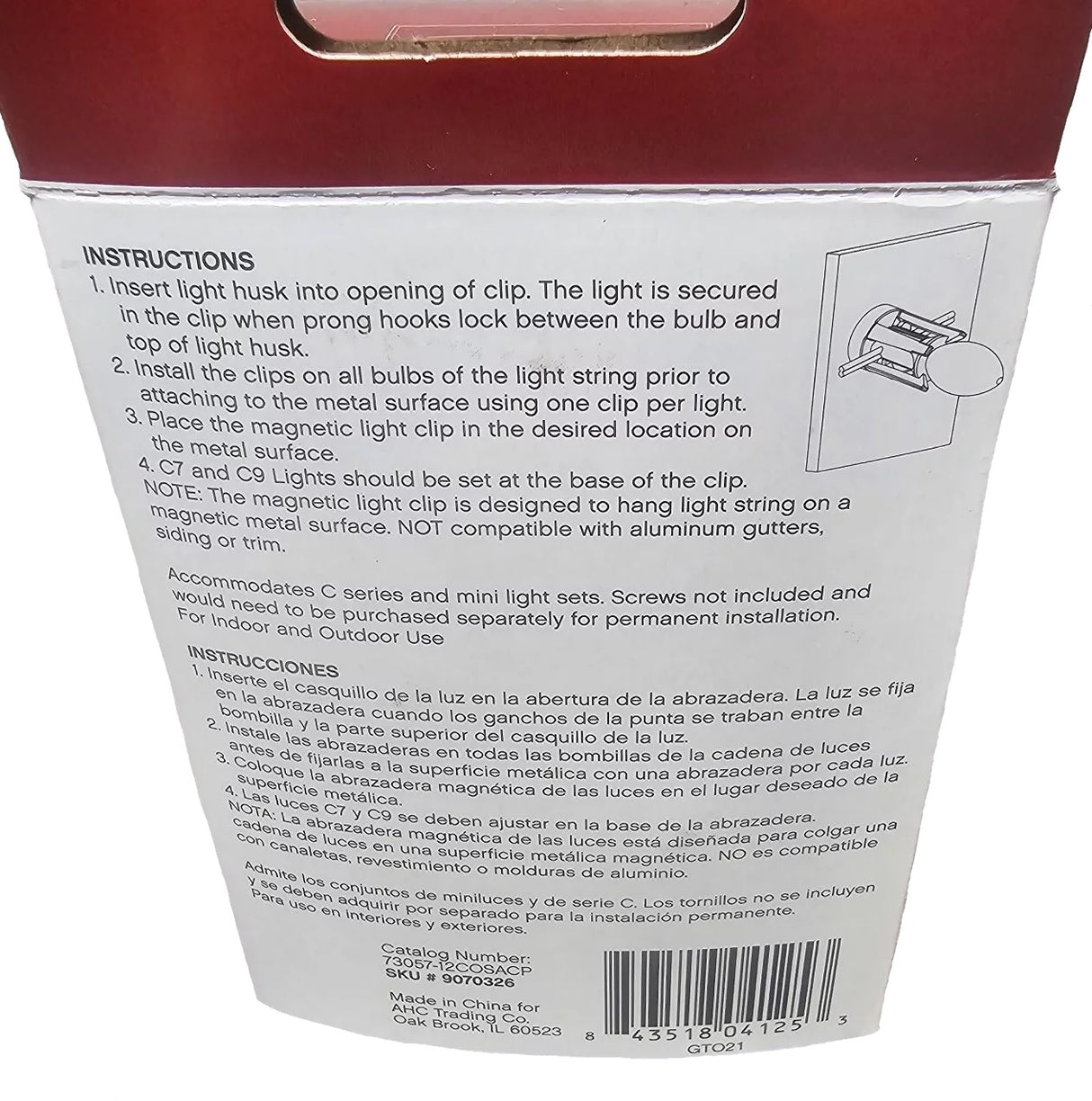 Set of 12 Magnetic Light Clips