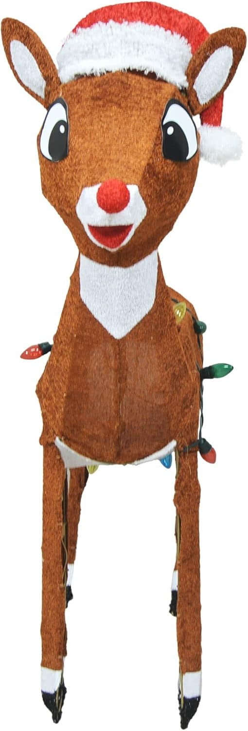 This image shows the Rudolph sculpture from head on.