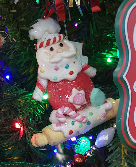 4" Pastel Clay Chef Christmas Ornament
