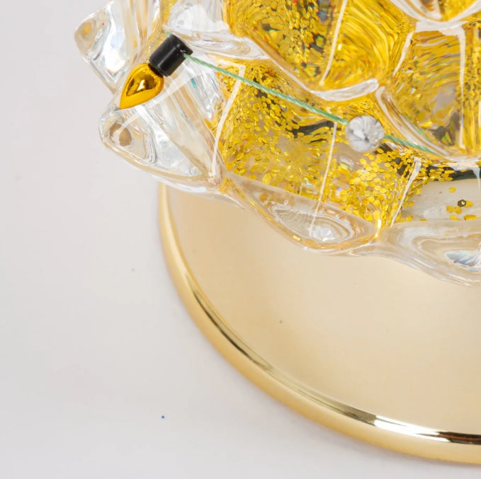 12.2" Battery-Operated Holiday Spinning Water Globe Tree