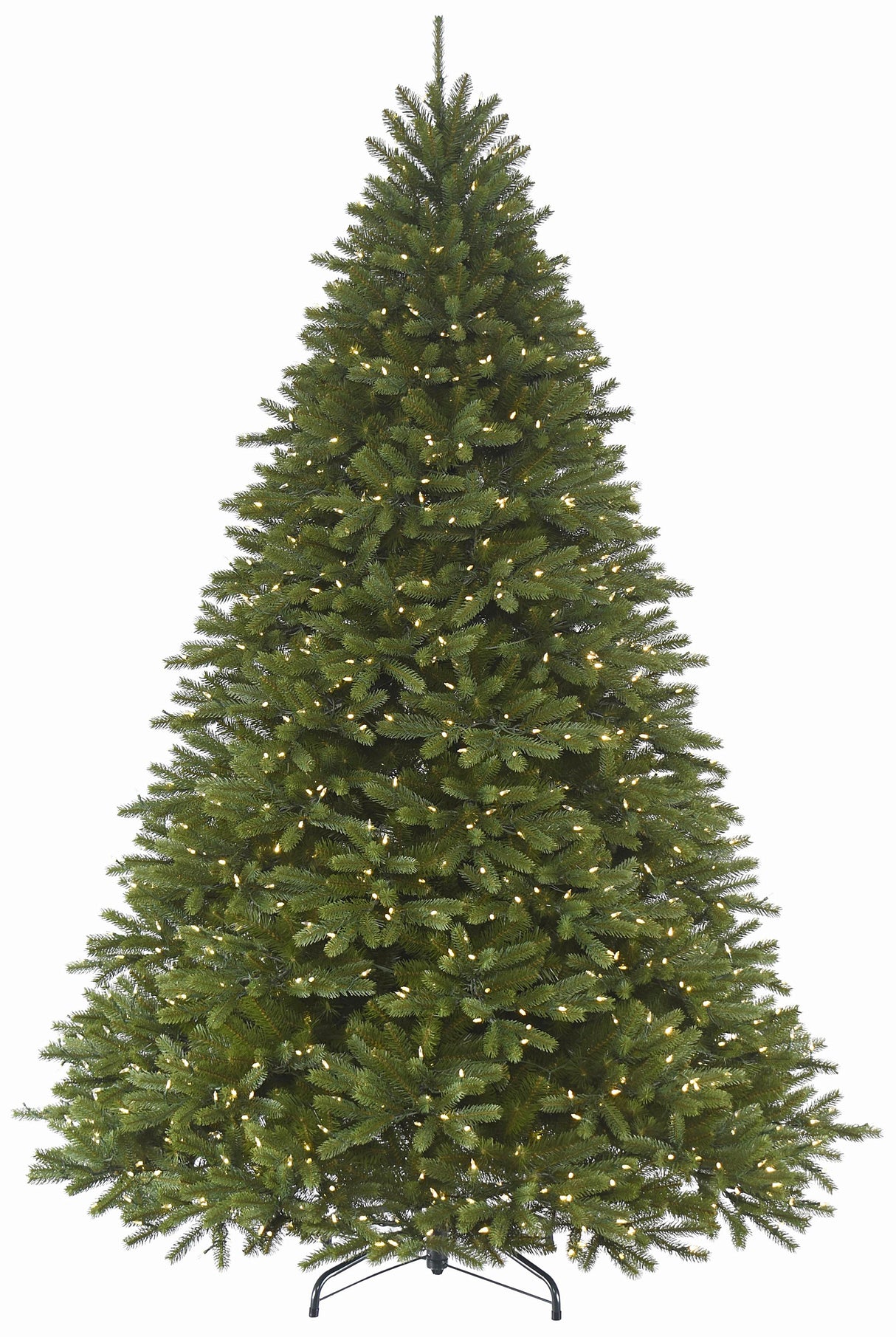 Artificial tree pre-lit with dual lights. Lights change from clear to multi-colored.