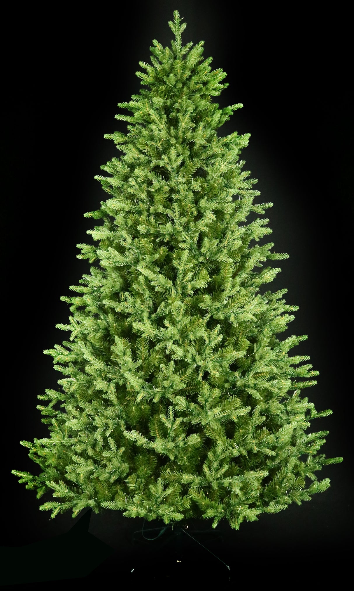 Artificial tree pre-lit with Color-Changing Starry LED lights.