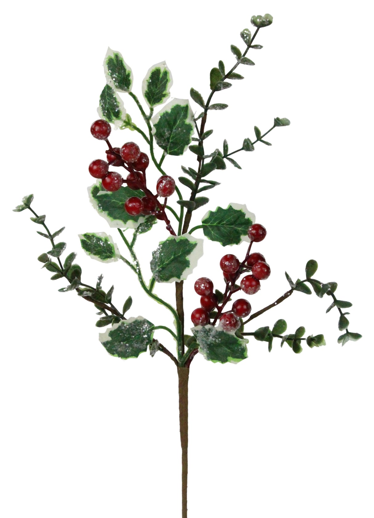 13" Holly Berry Pick Spray
