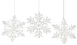 This image shows the three different snowflake ornament options.