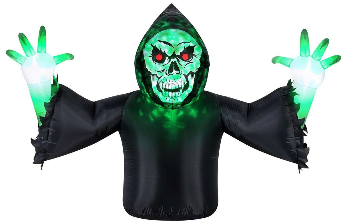 7' Pre-Lit Lurking Reaper Inflatable with Swirling Lights