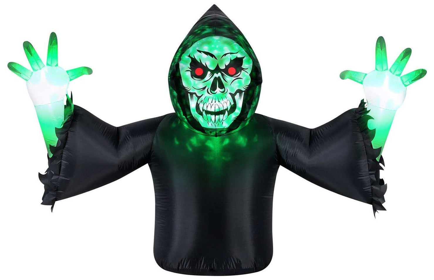 7' Pre-Lit Lurking Reaper Inflatable with Swirling Lights